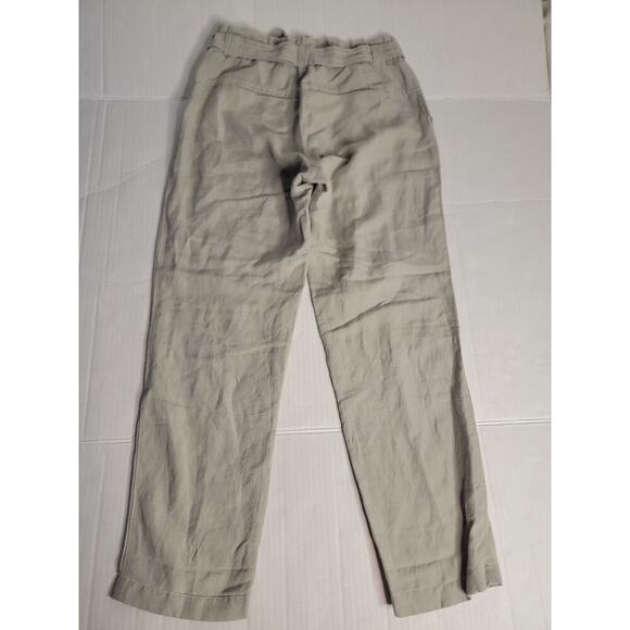 Anthropologie Cartonnier Tie-Waist Linen Trousers Pants Sz XS High Rise Career - Picture 9 of 11